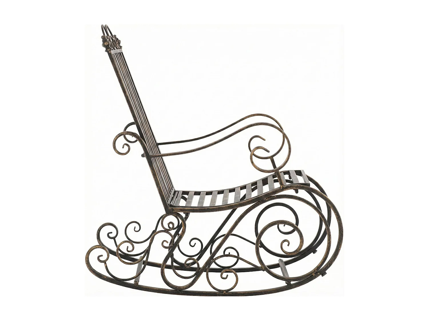 Fauteuil à bascule - Métal - Bronze - Smilla