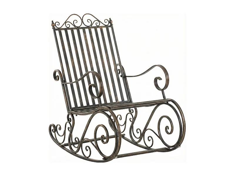 Fauteuil à bascule - Métal - Bronze - Smilla