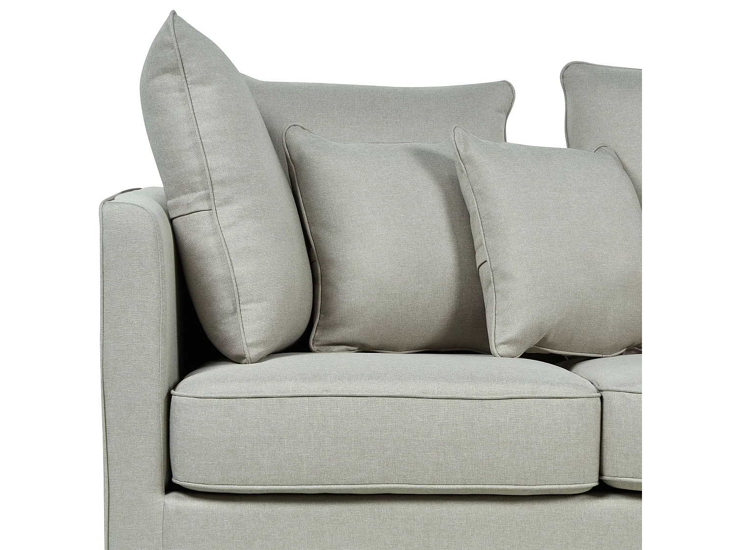 Canapé 3 places en tissu gris FENSTAD