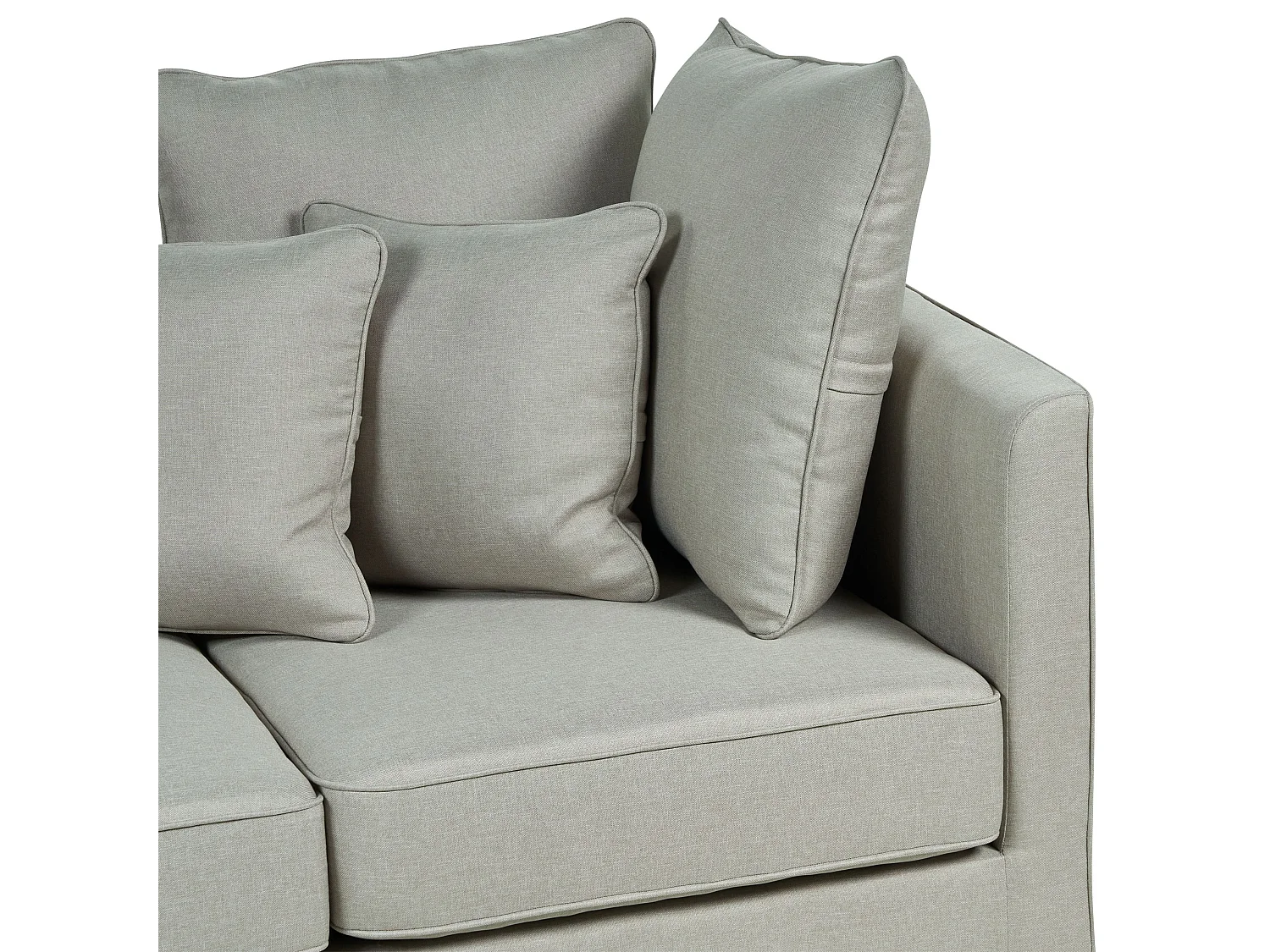 Canapé 3 places en tissu gris FENSTAD