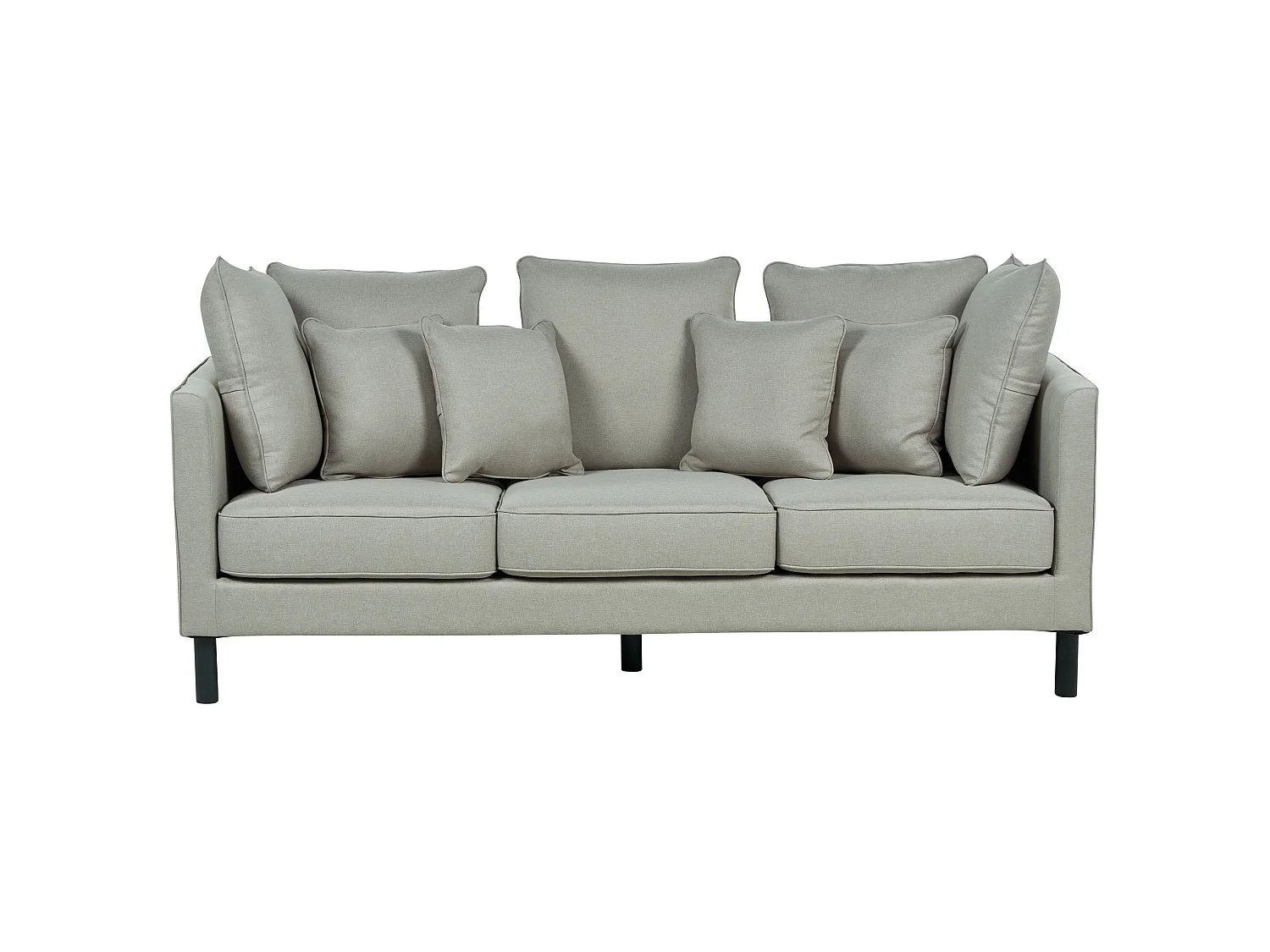 Sofa FENSTAD Stoff Hellgrau 3-Sitzer