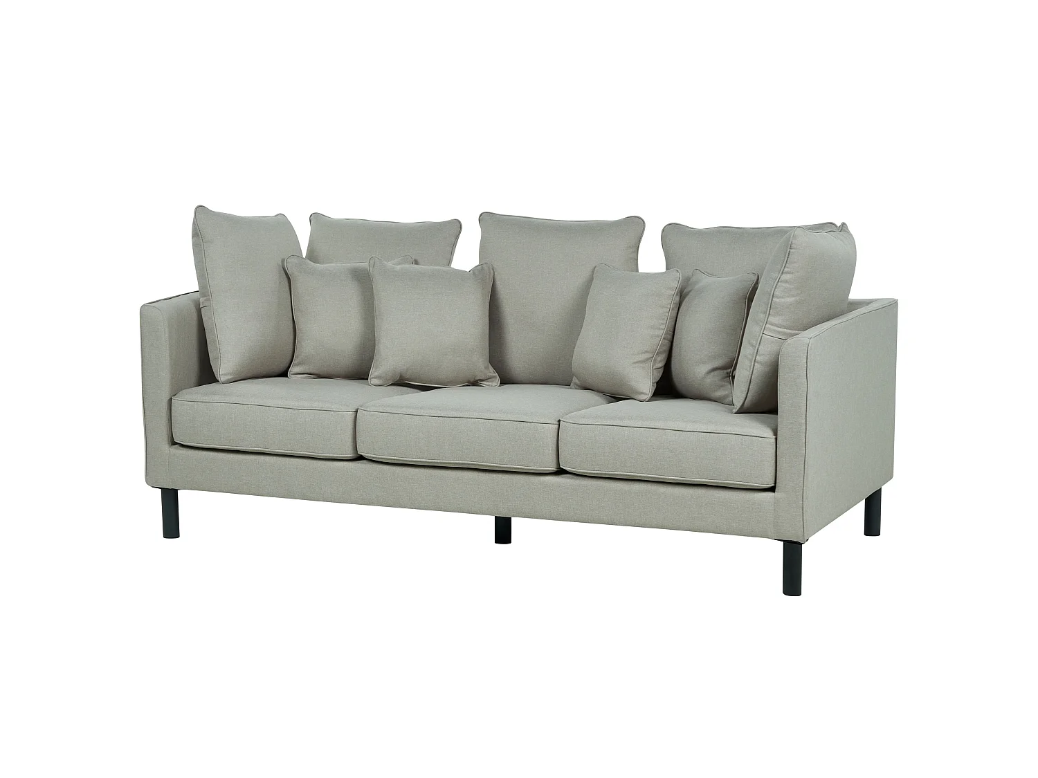 Sofa FENSTAD Stoff Hellgrau 3-Sitzer
