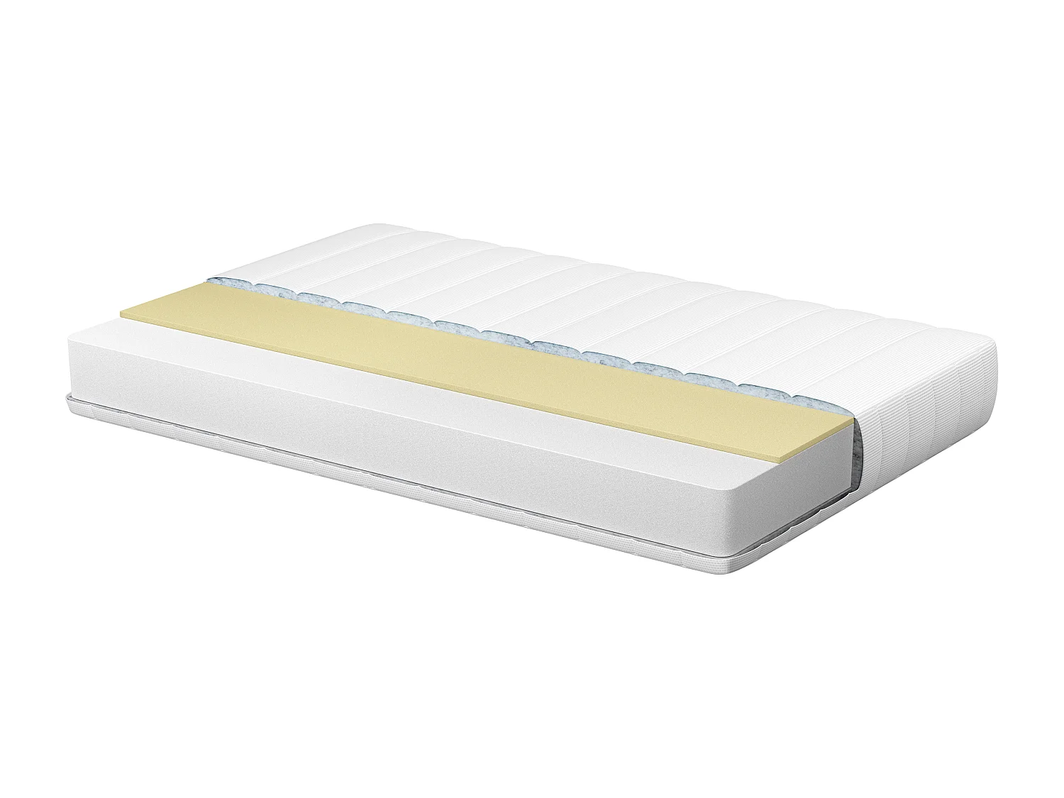 Matelas simple à mémoire de forme housse amovible 90 x 200 cm JOLLY