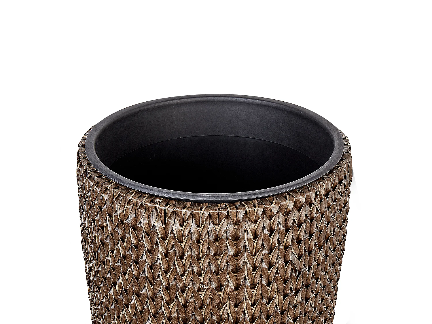 Set mit 2 Blumentöpfen CEDRUS PE Rattan 37/45 cm Braun