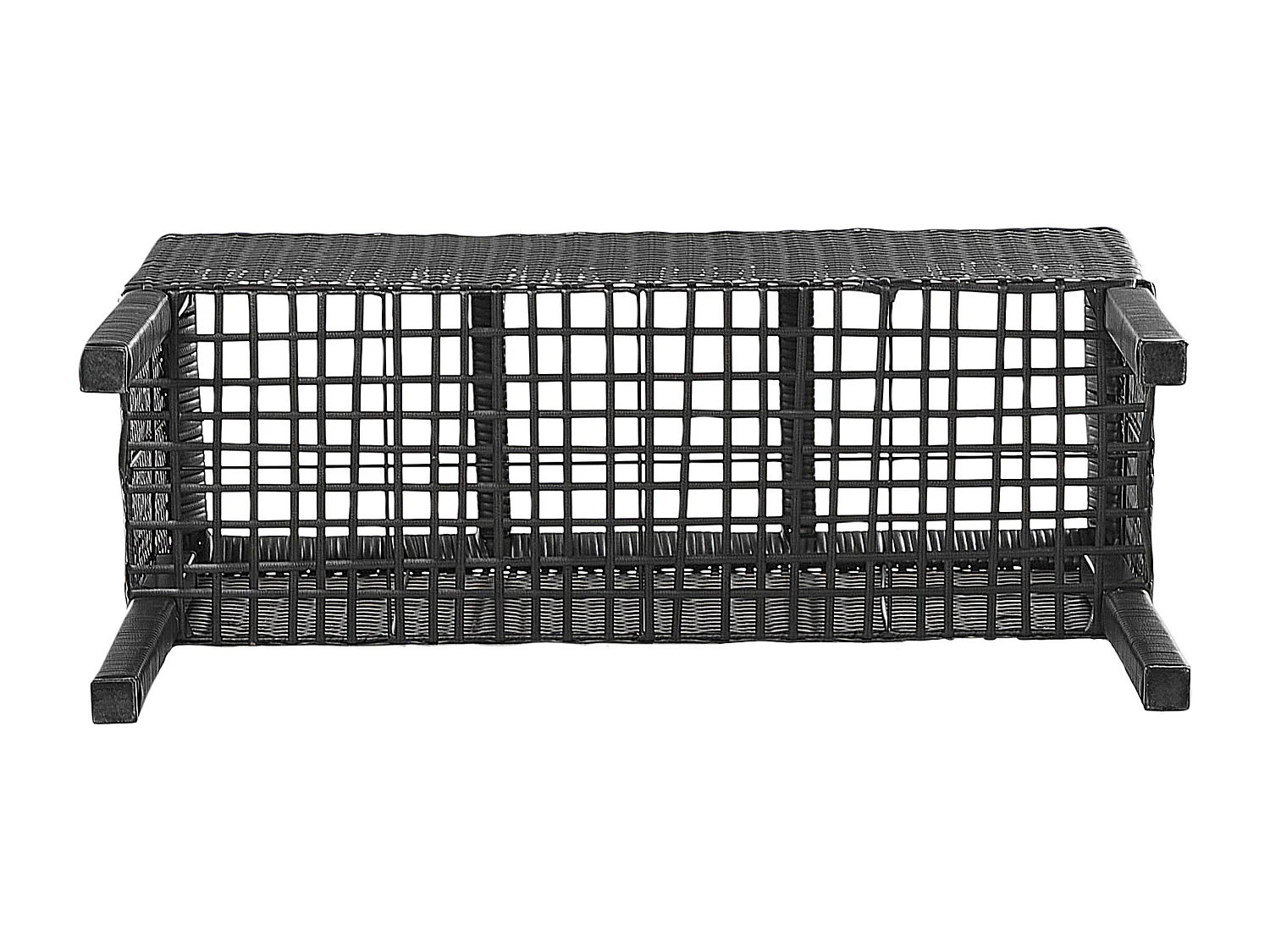 Cache-pot sur pied CARAGANA 77 cm Noir