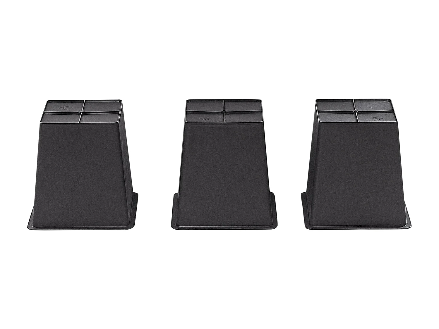 Cache-pot sur pied CARAGANA 77 cm Noir