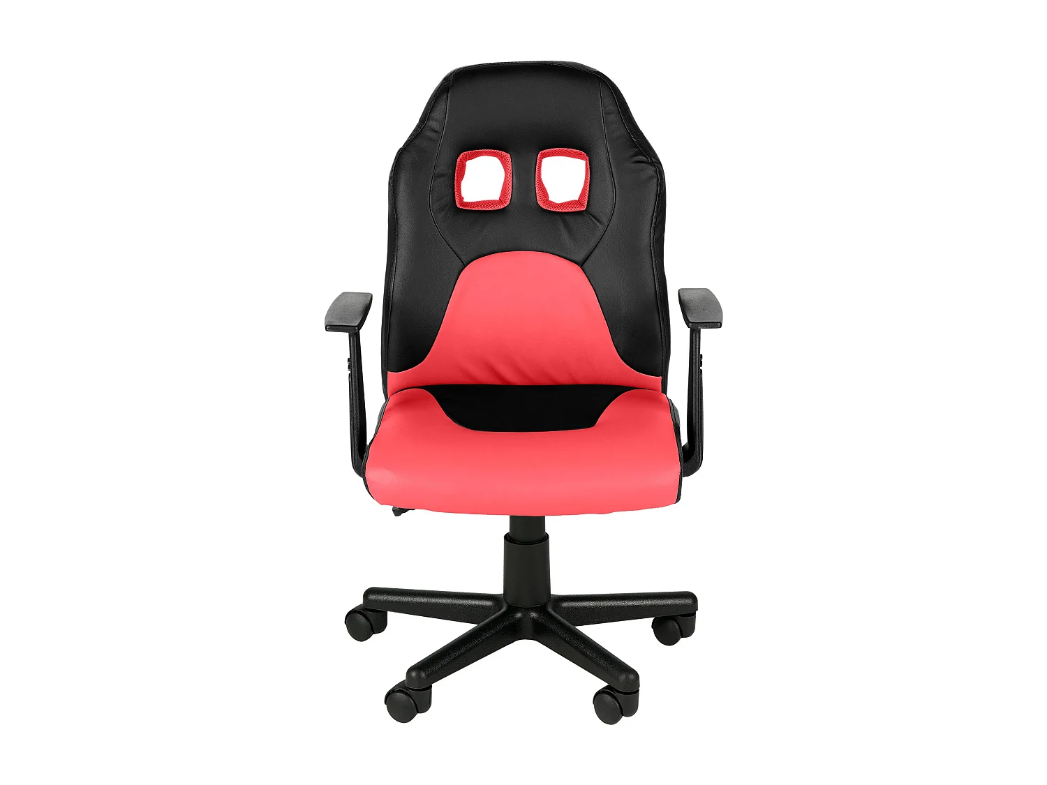 Cadeira de secretária divertida para crianças preto/ vermelho