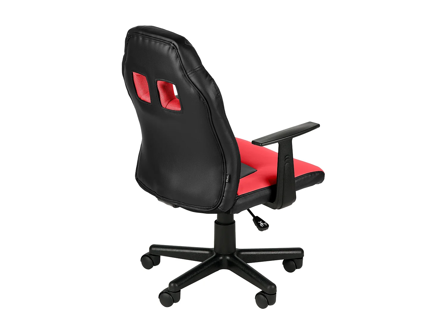 Cadeira de secretária divertida para crianças preto/ vermelho