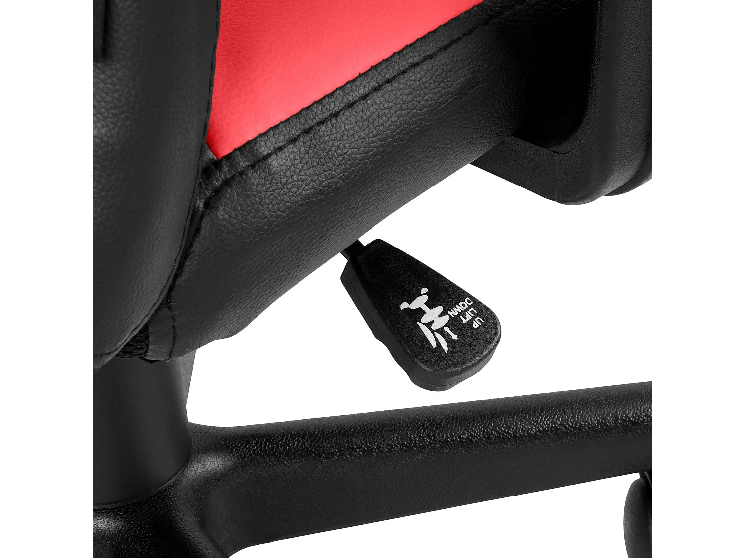 Cadeira de secretária divertida para crianças preto/ vermelho