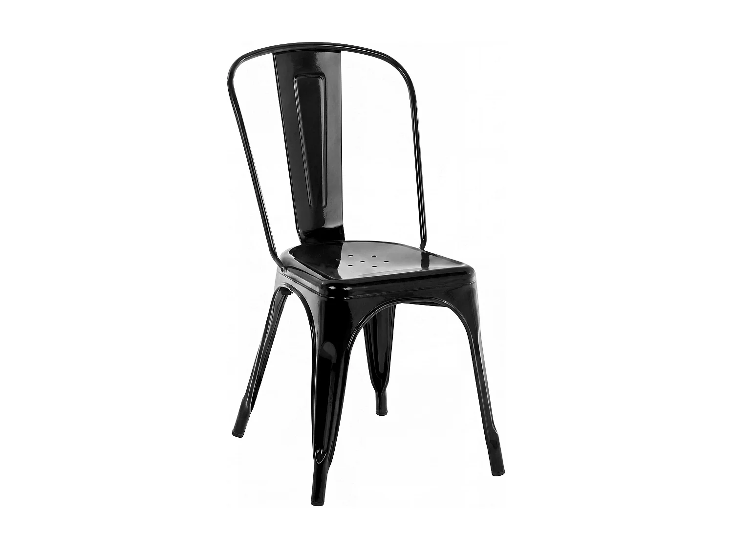 Chaise de bistrot - Métal - Noir - Benedikt