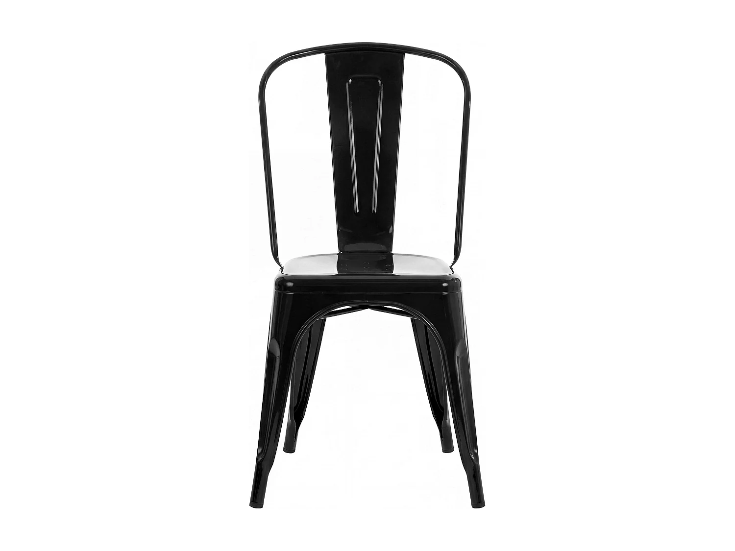 Chaise de bistrot - Métal - Noir - Benedikt