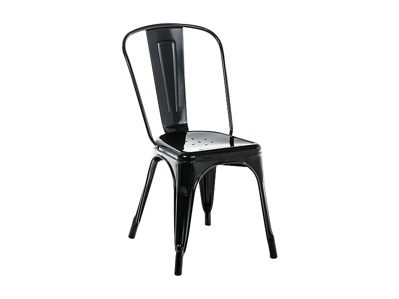 Chaise de bistrot - Métal - Noir - Benedikt