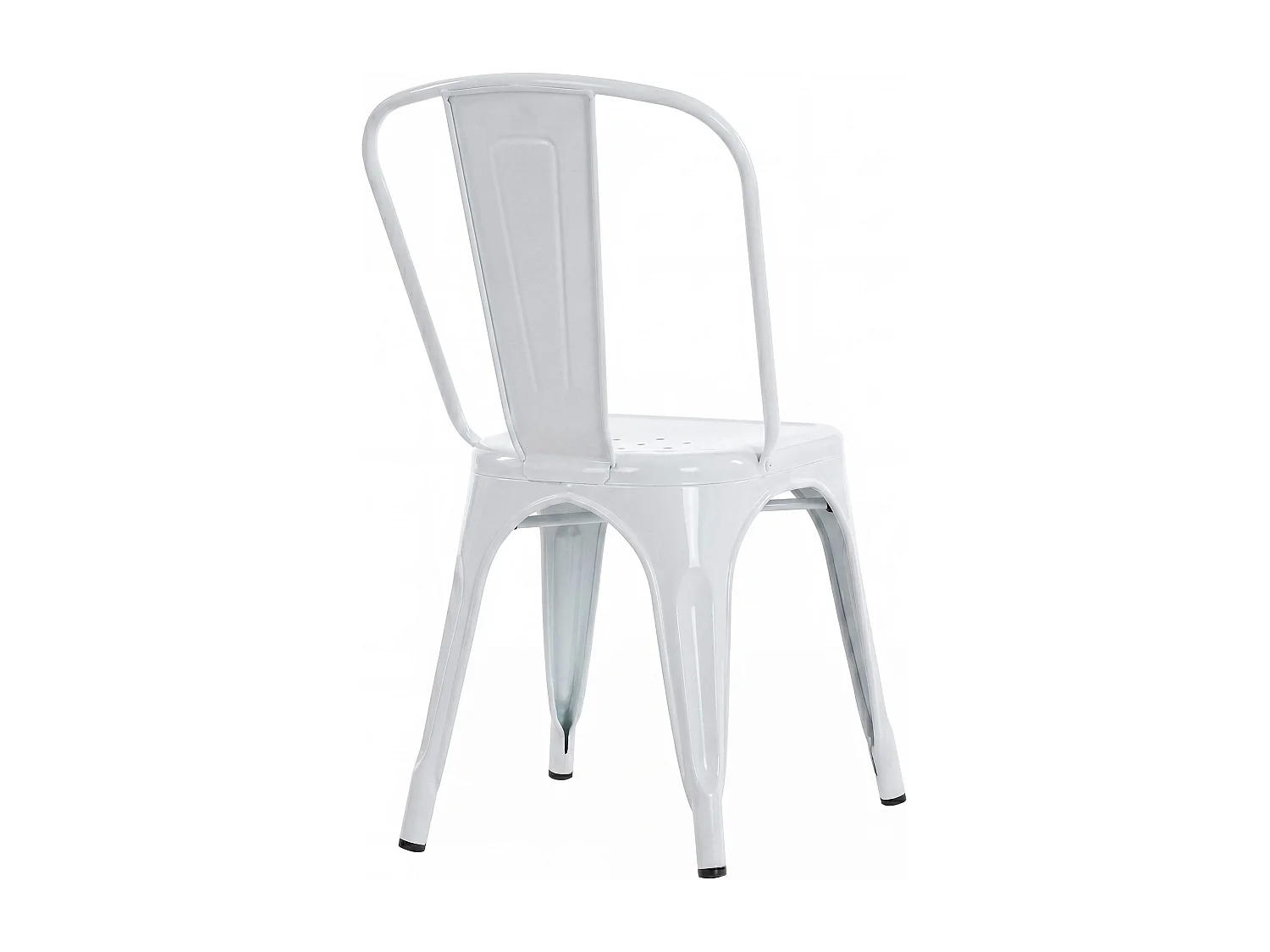 Chaise de bistrot - Métal - Blanc - Benedikt