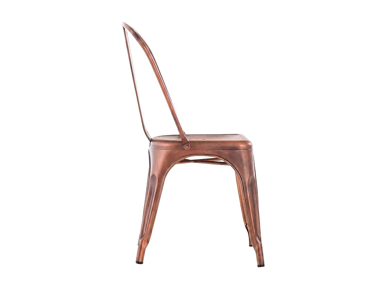 Lot de 4  Chaise de bistrot - Métal & Nature - Cuivre - Benedikt