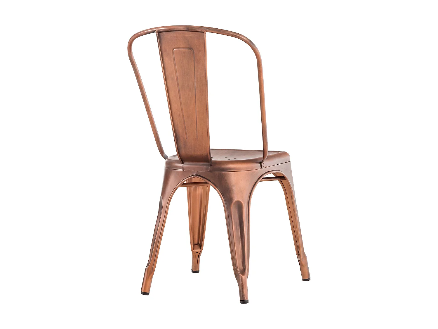 Lot de 4  Chaise de bistrot - Métal & Nature - Cuivre - Benedikt