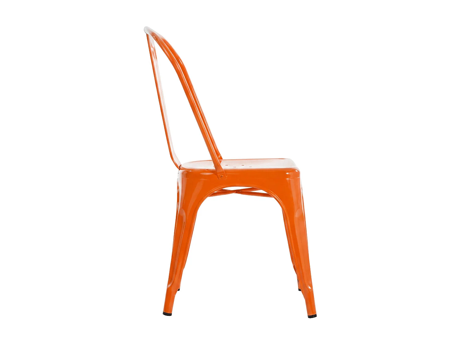 Set van 4  Bistrostoel - Metaal & natura - oranje - Benedikt