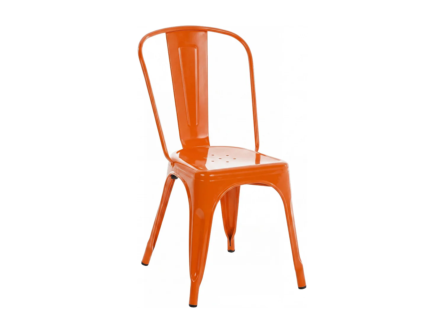 Chaise de bistrot - Métal - Orange - Benedikt