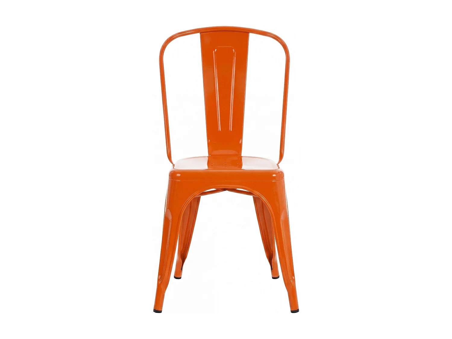 Chaise de bistrot - Métal - Orange - Benedikt