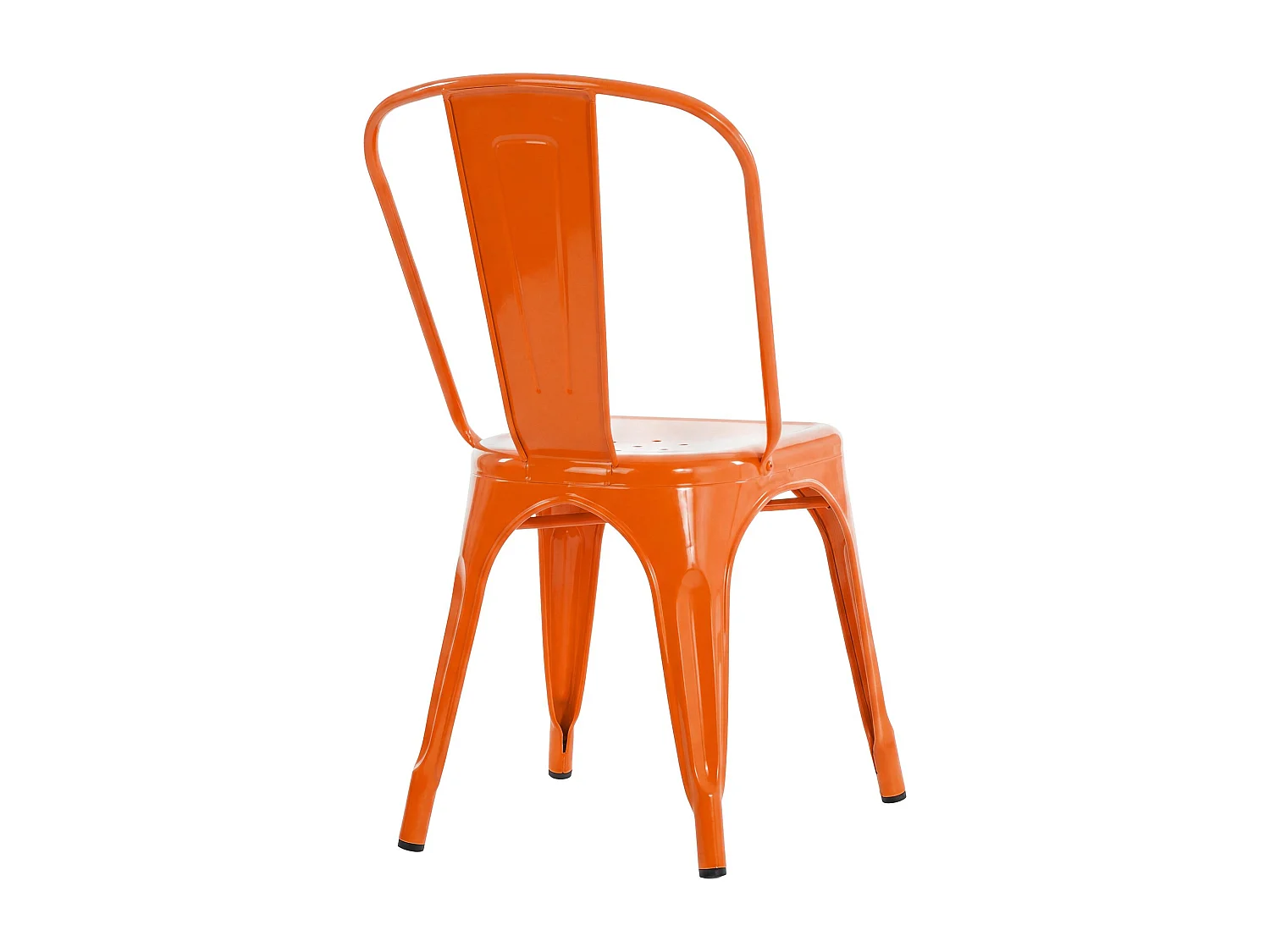Chaise de bistrot - Métal - Orange - Benedikt