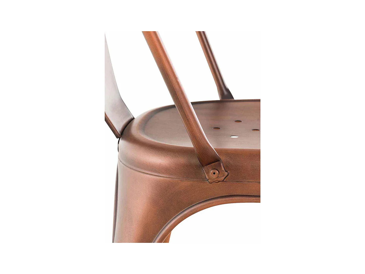 Chaise de bistrot - Métal - Cuivre - Benedikt