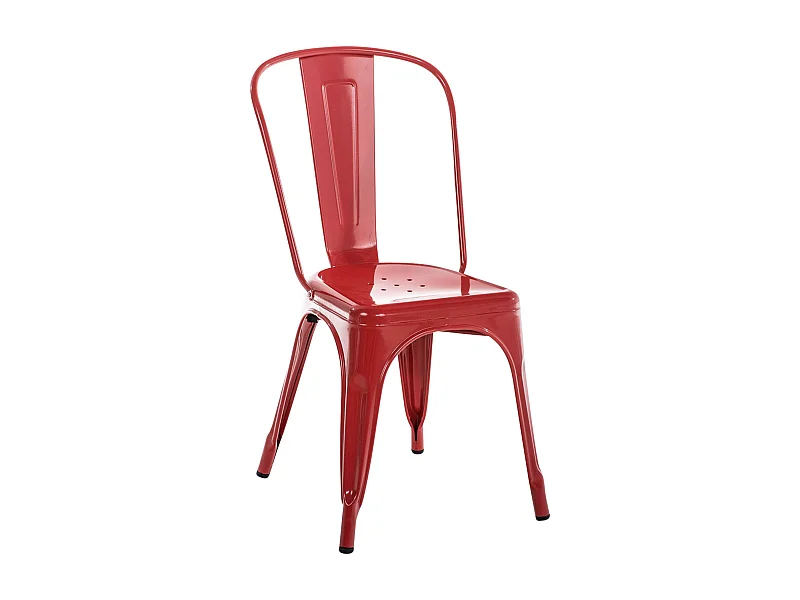 Bistrostuhl - Metall - rot - Benedikt