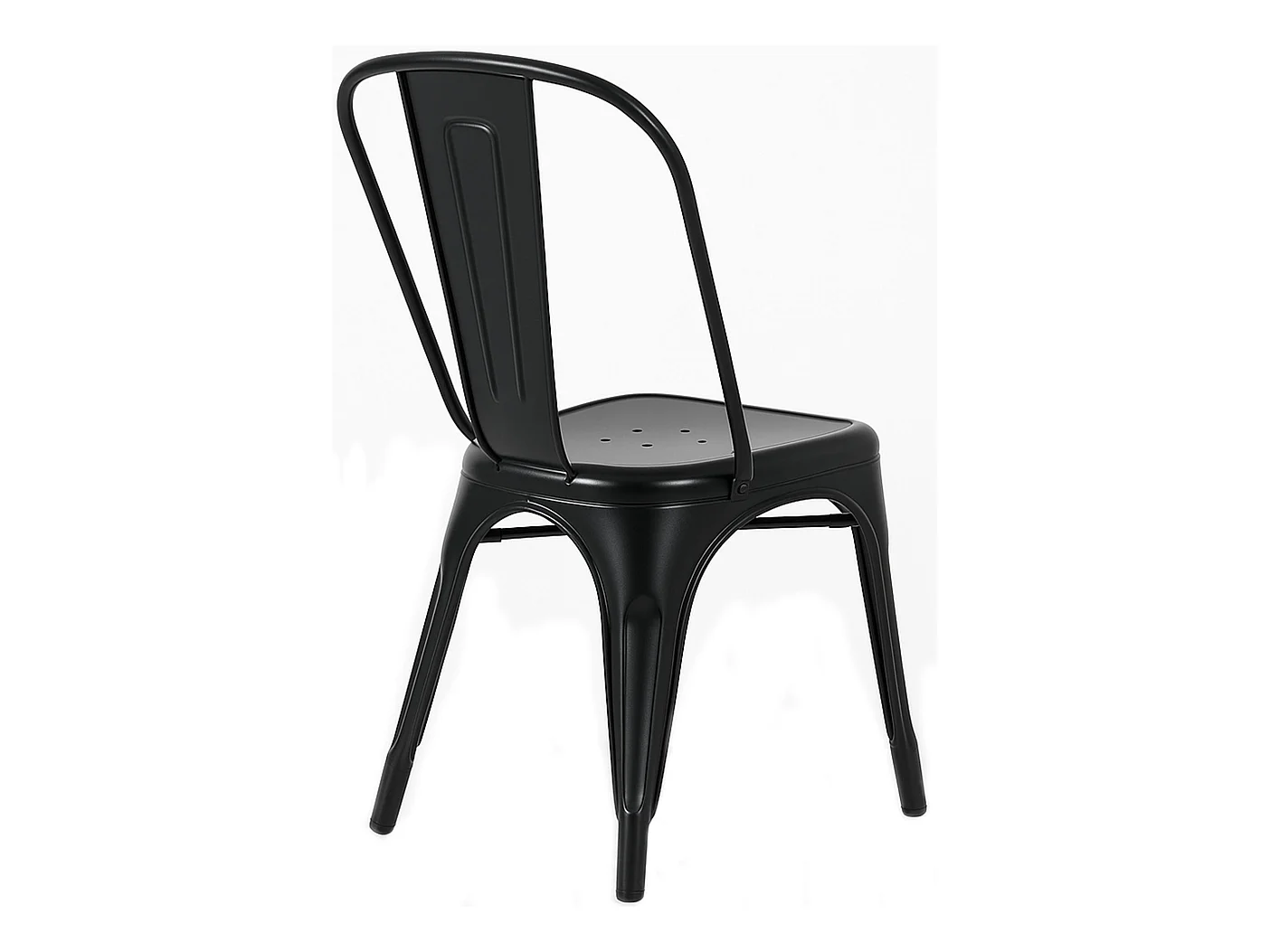4er Set Bistrostuhl - Metall - schwarz - Benedikt