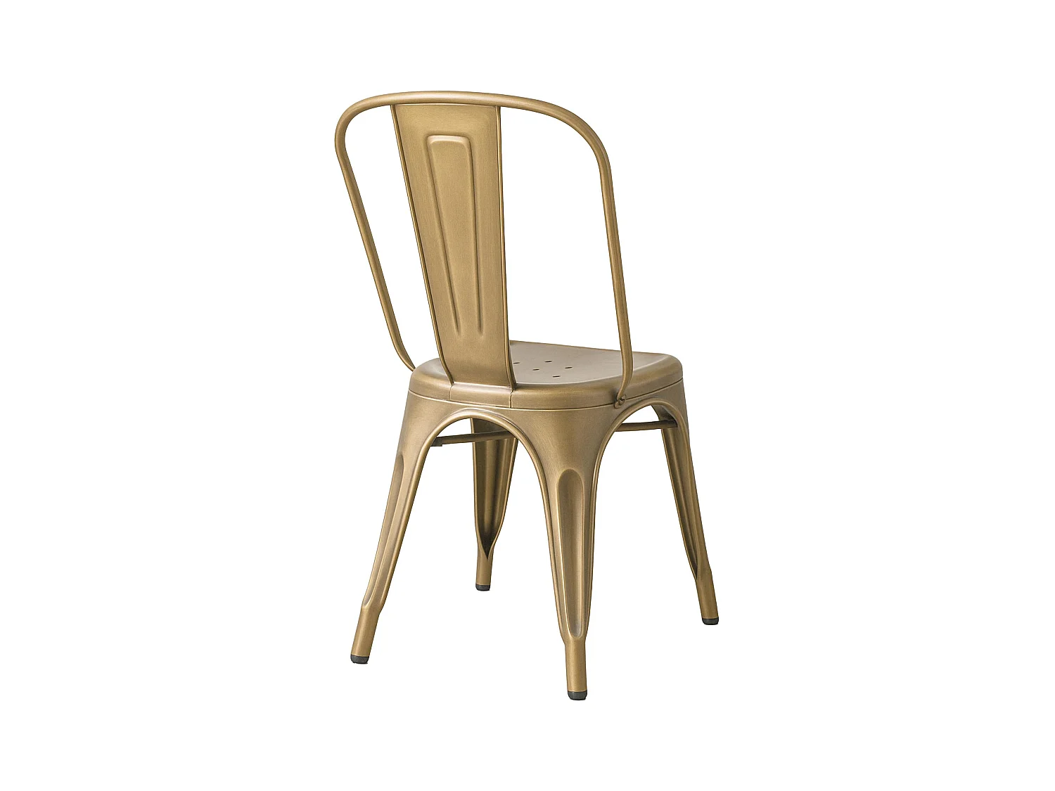 4er Set Bistrostuhl - Metall - gold - Benedikt