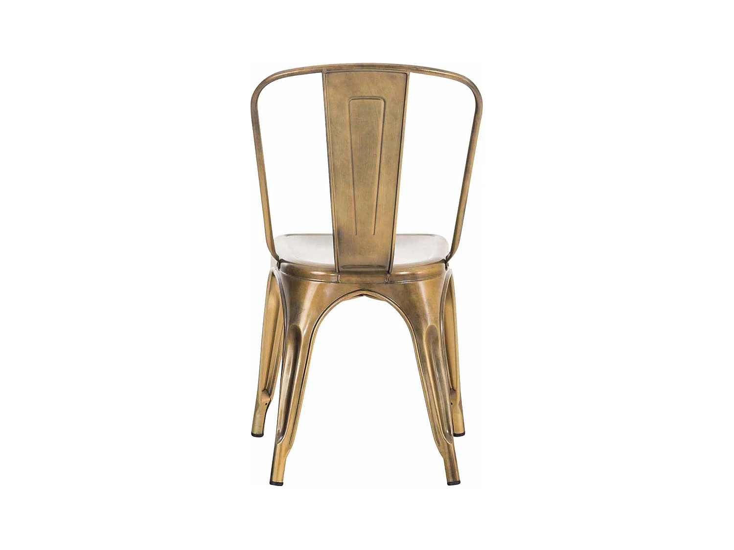 4er Set Bistrostuhl - Metall - gold - Benedikt
