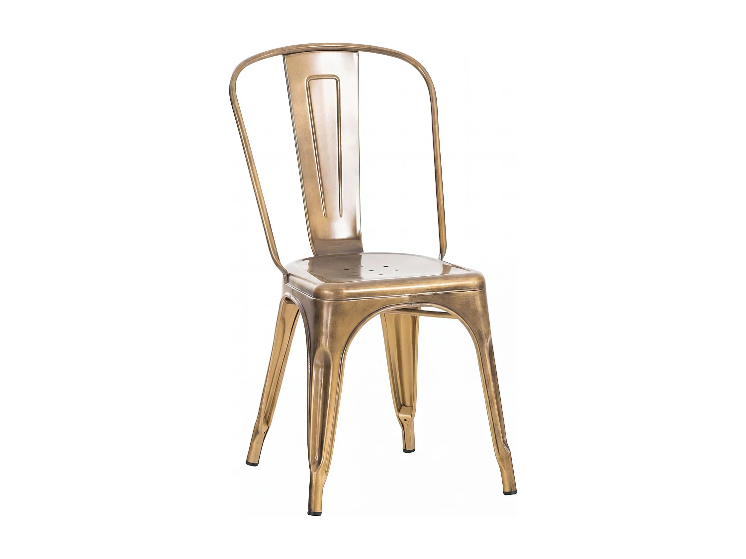 Chaise de bistrot - Métal - Or - Benedikt