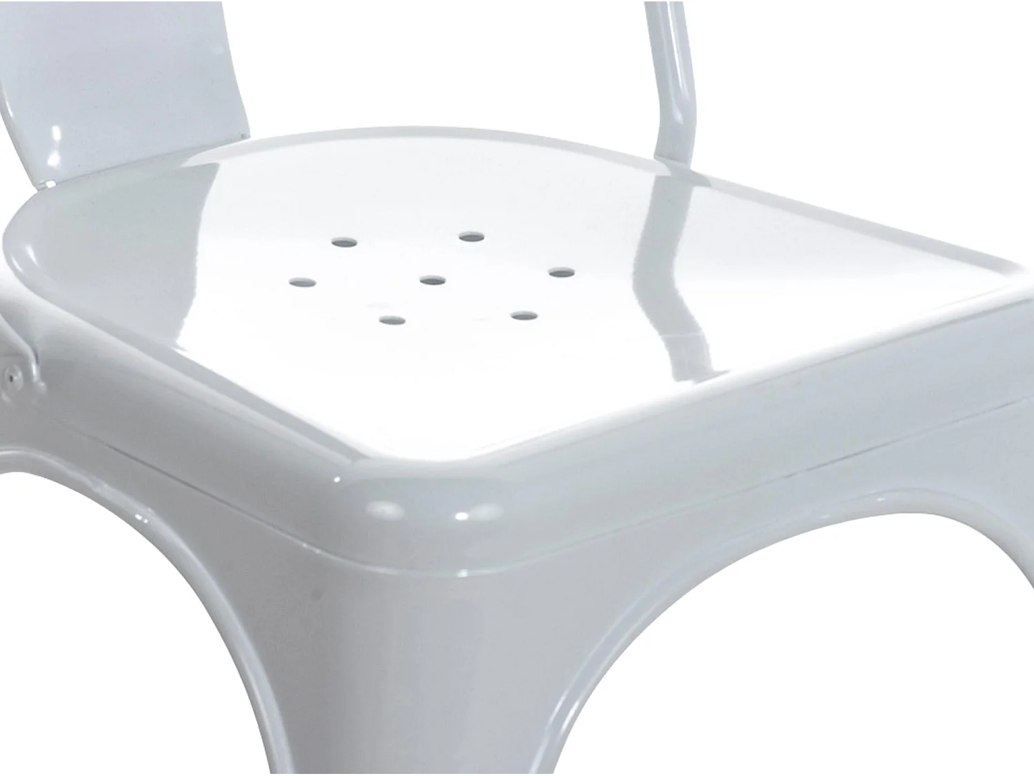 Set van 4  Bistrostoel - Metaal - wit - Benedikt