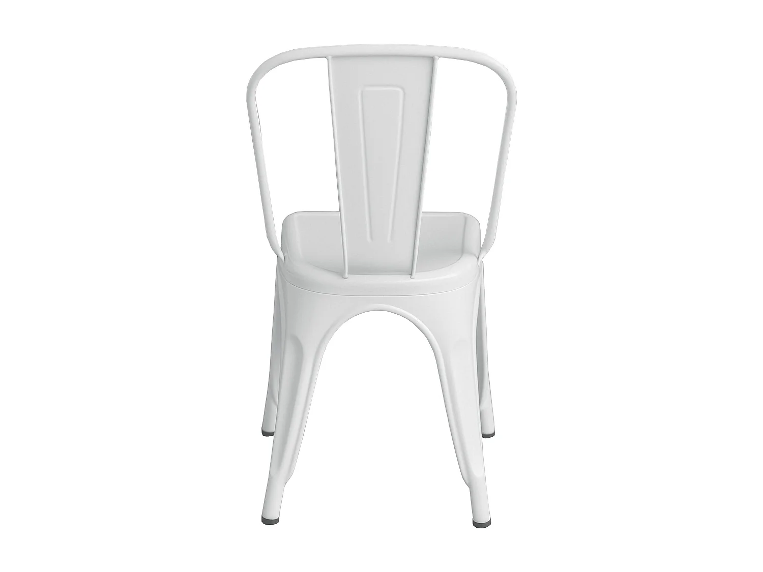 Set van 4  Bistrostoel - Metaal - wit - Benedikt