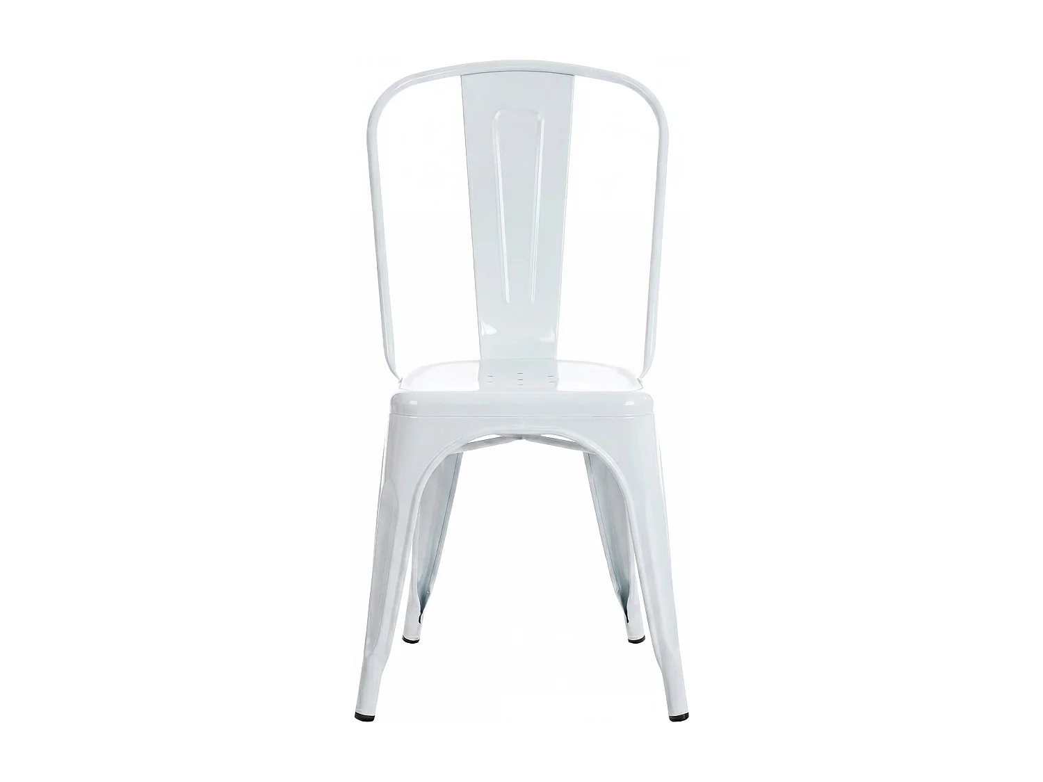 Lot de 4  Chaise de bistrot - Métal & Nature - Blanc - Benedikt