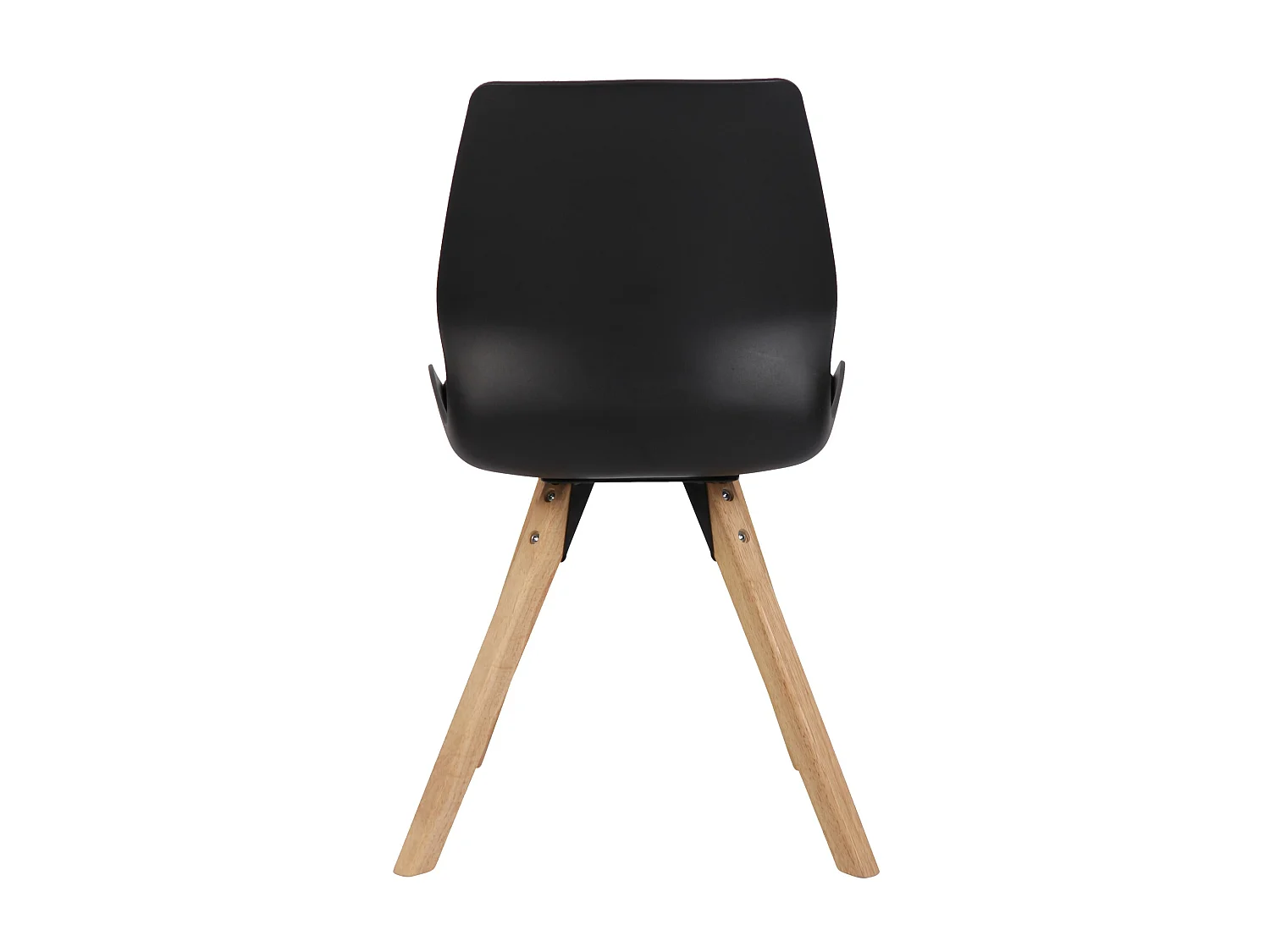 Set van 2  Eetkamerstoelen - Kunststof - zwart - Luna