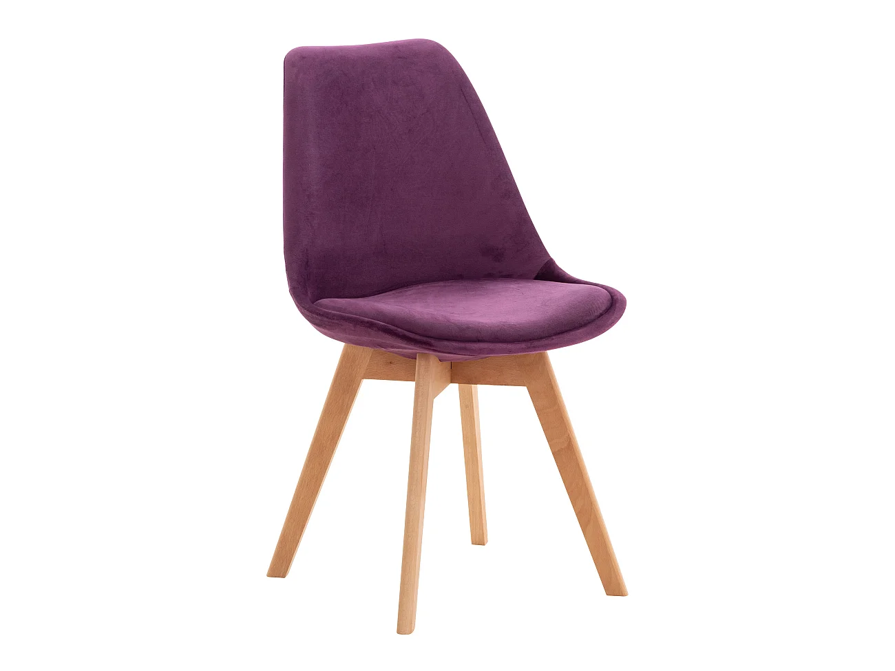 chaise salle à manger - Velours - Violet - Linares