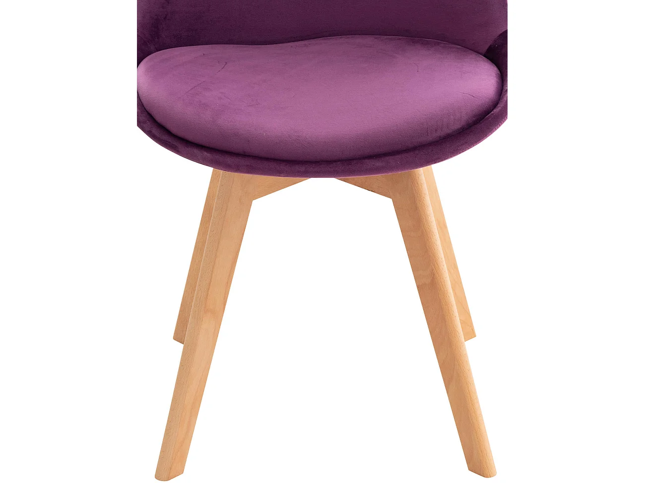 chaise salle à manger - Velours - Violet - Linares