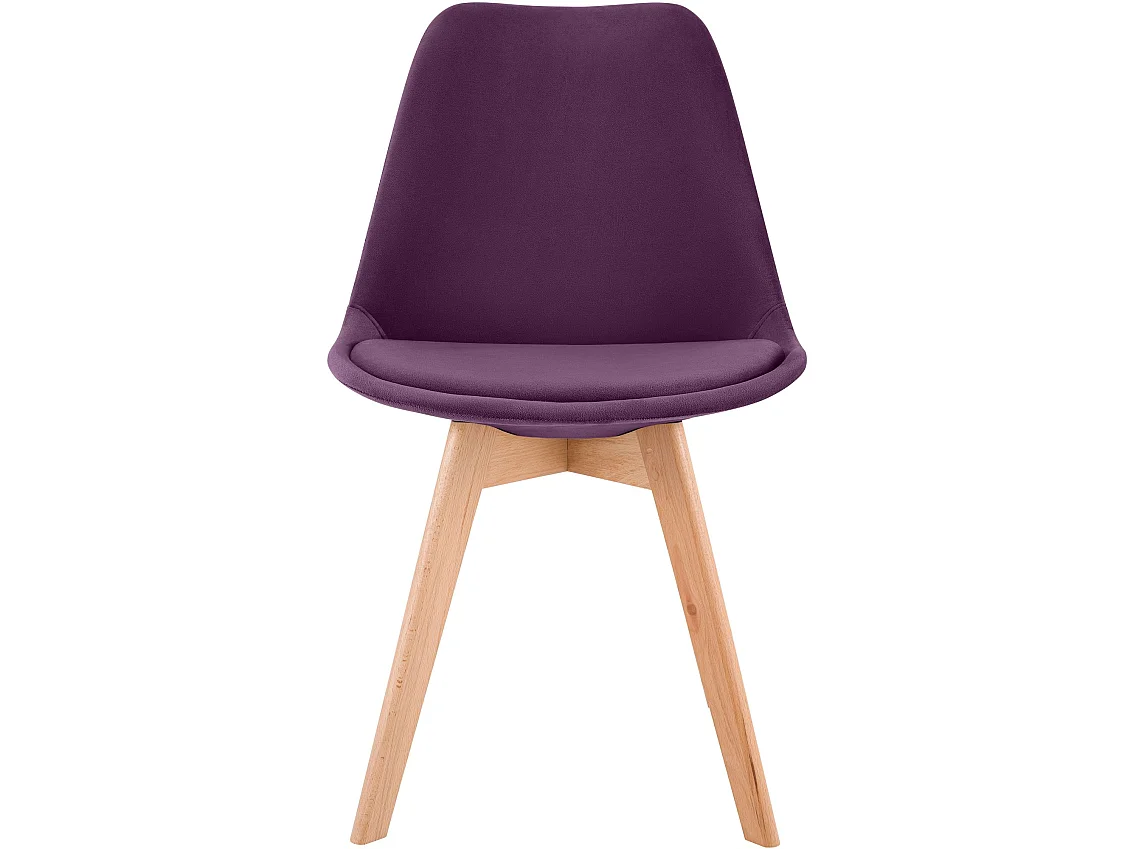 chaise salle à manger - Velours - Violet - Linares