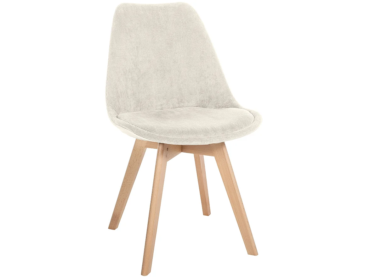 chaise salle à manger - Cordon - Beige - Linares