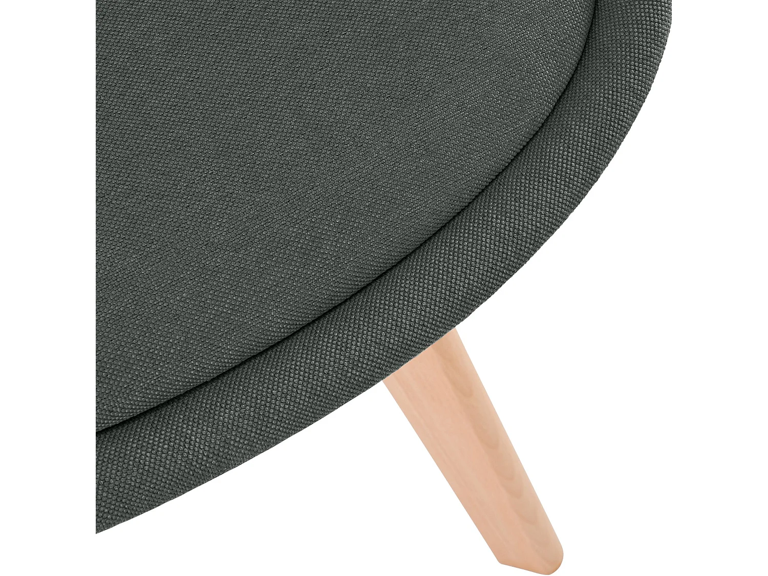 chaise salle à manger - Tissu - Gris foncé - Linares