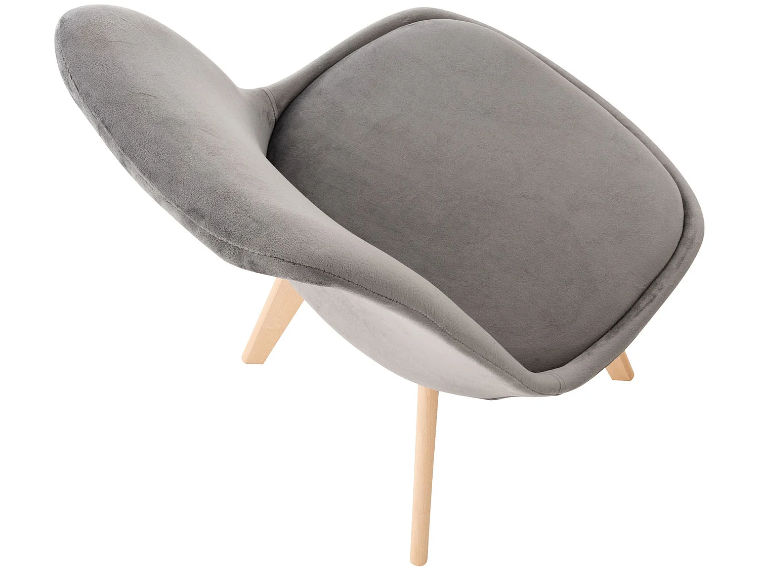 chaise salle à manger - Velours - Gris - Linares