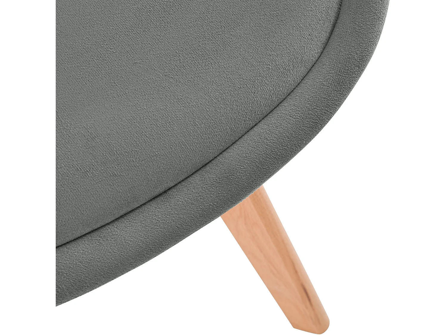 chaise salle à manger - Velours - Gris - Linares