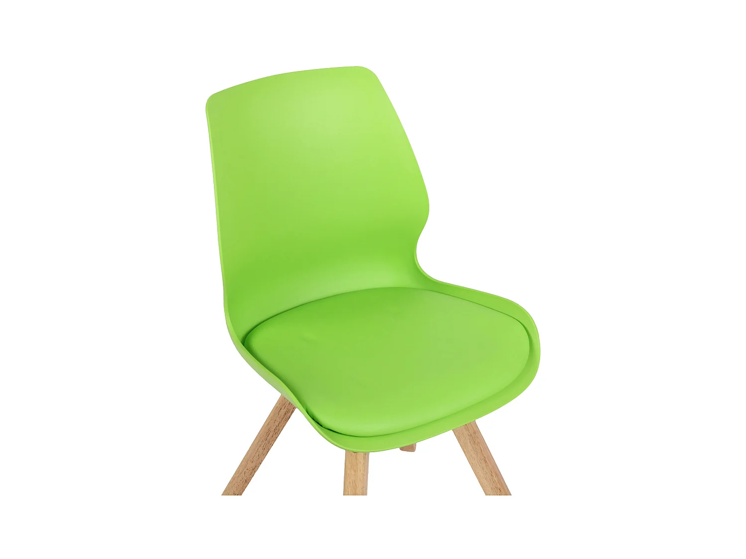 Lot de 2  chaise salle à manger - Plastique - Vert - Luna