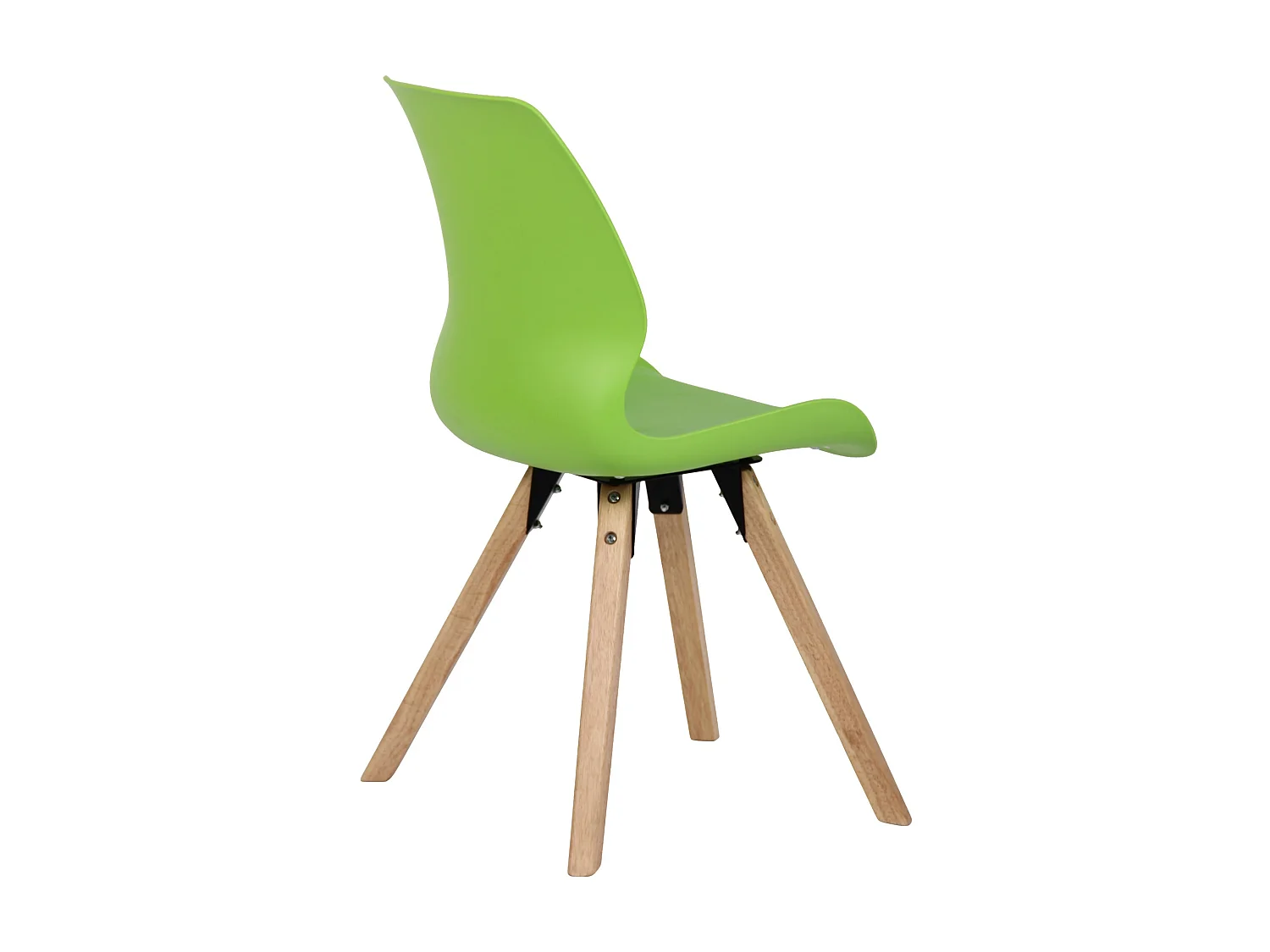 Lot de 2  chaise salle à manger - Plastique - Vert - Luna