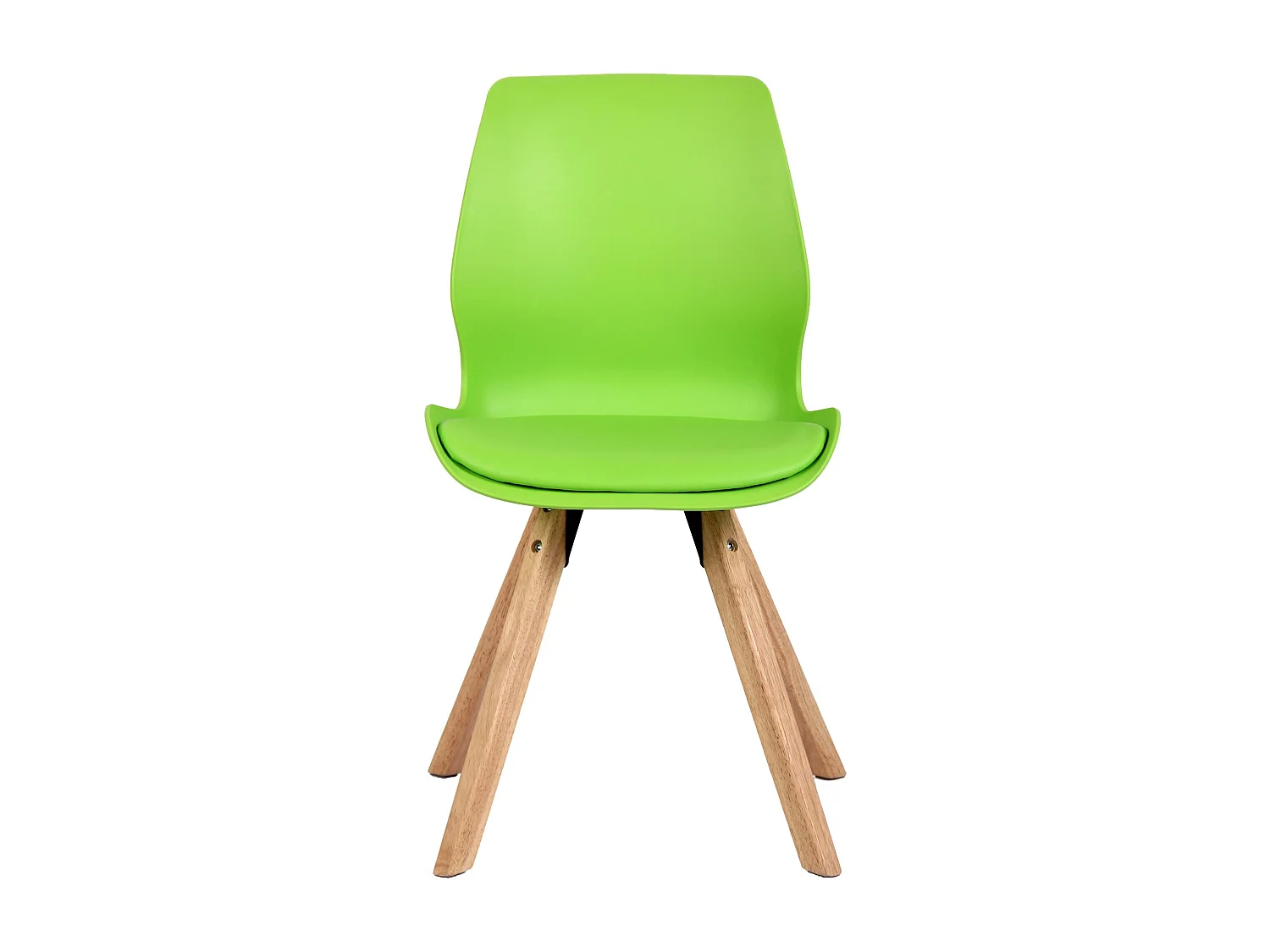 Lot de 2  chaise salle à manger - Plastique - Vert - Luna