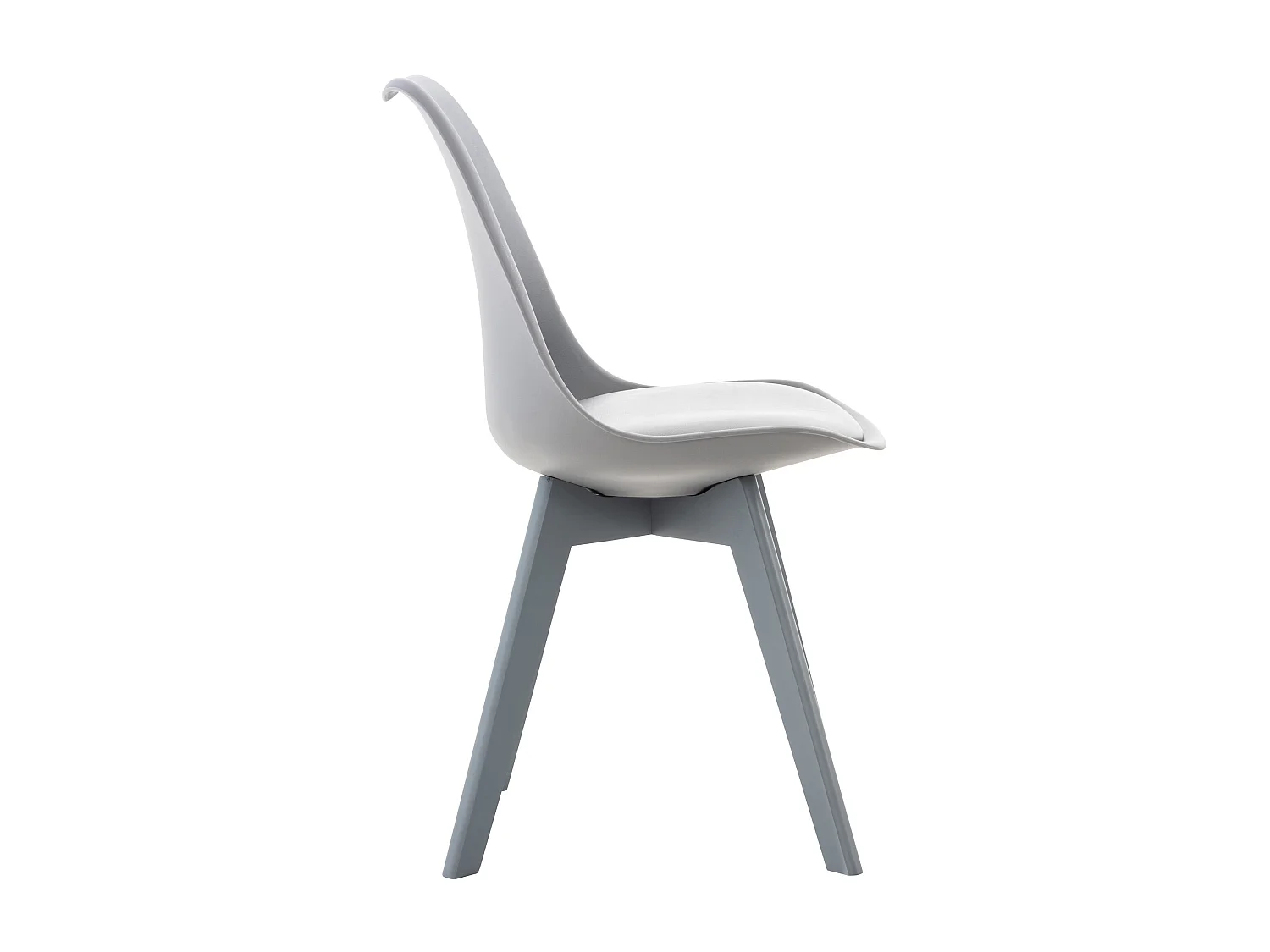 Eetkamerstoelen - Kunststof - grijs/grijs - Linares