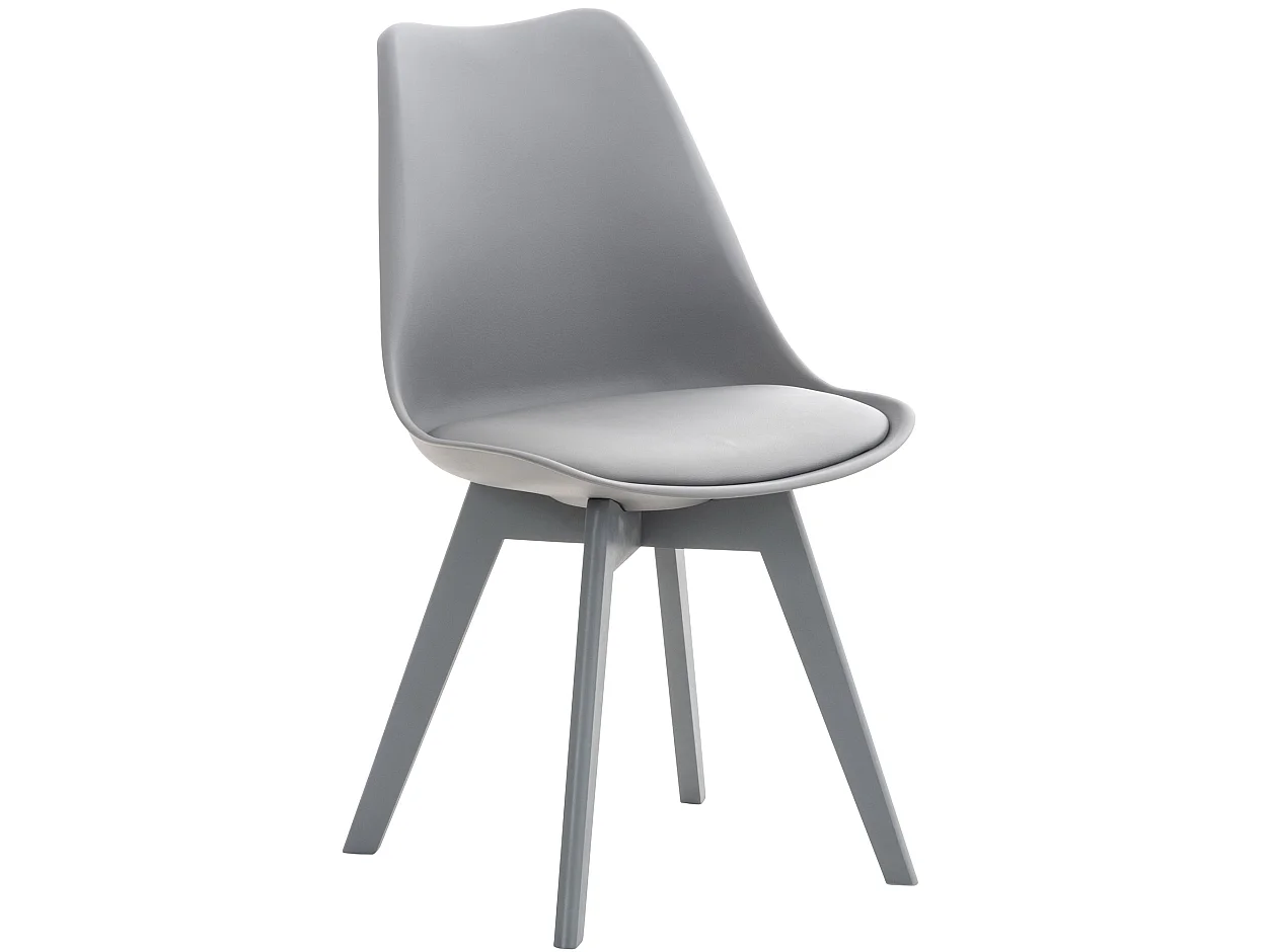 chaise salle à manger - Plastique - Gris / Gris - Linares