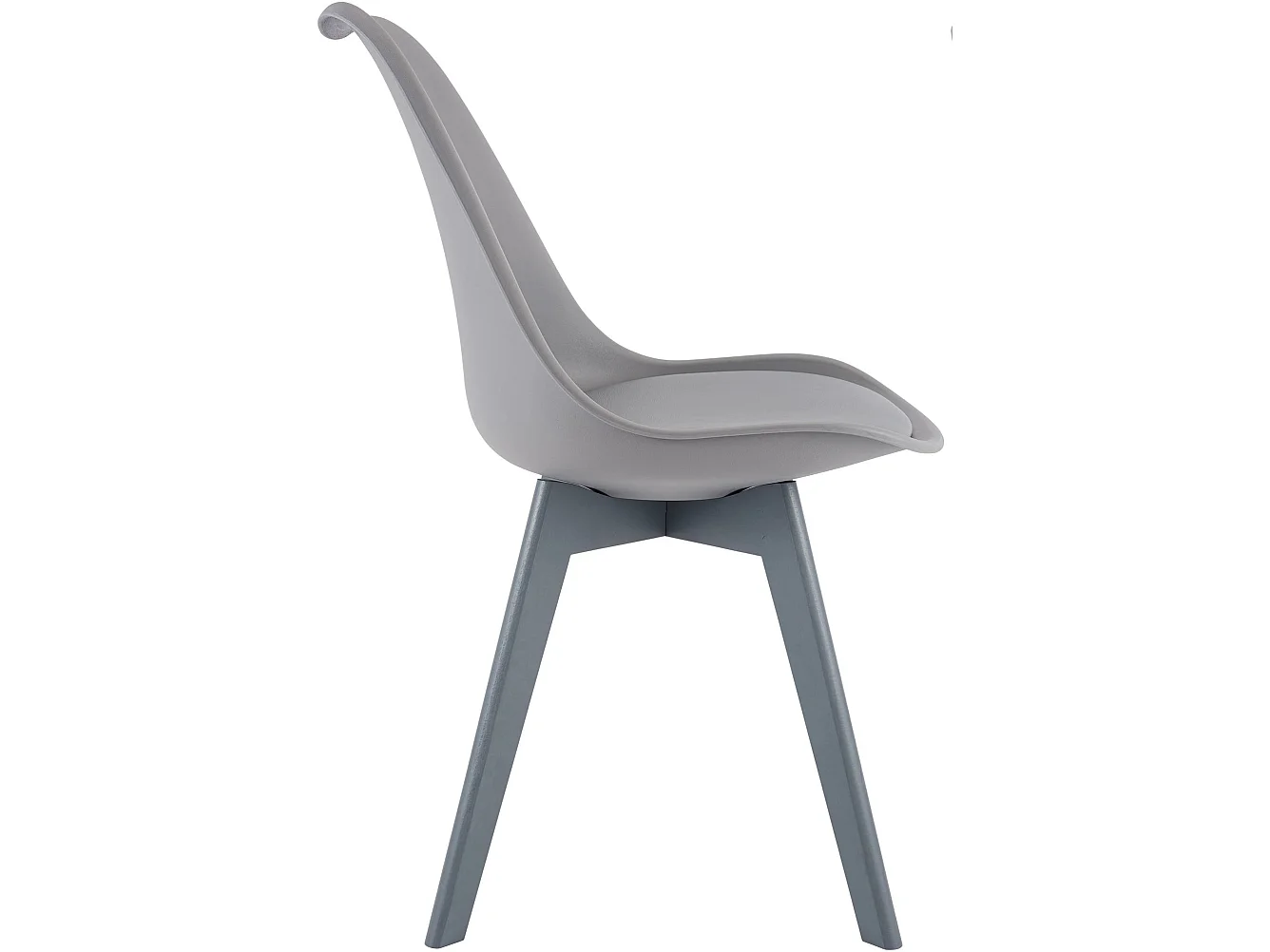 chaise salle à manger - Plastique - Gris / Gris - Linares