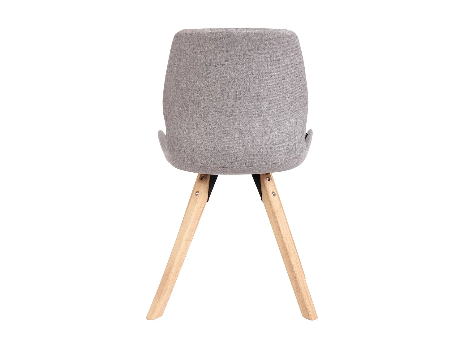 Lot de 2  chaise salle à manger - Tissu - Gris - Luna