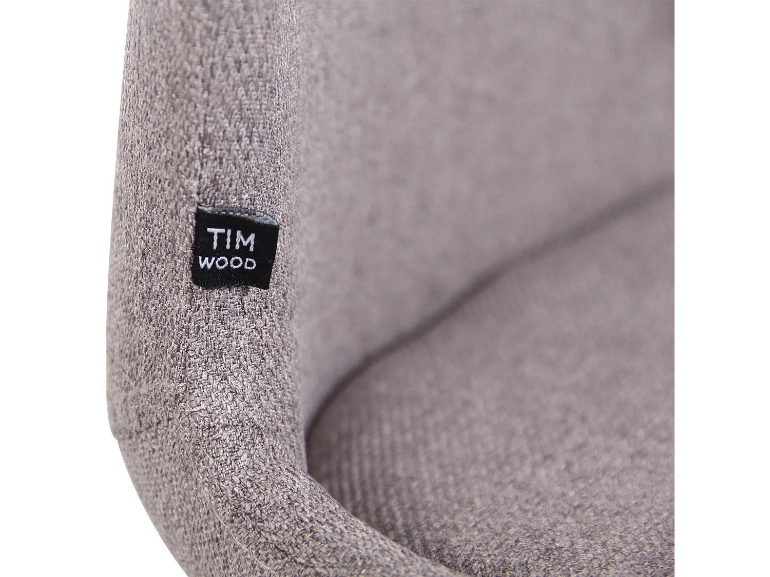 Lot de 2  chaise salle à manger - Tissu - Gris - Luna