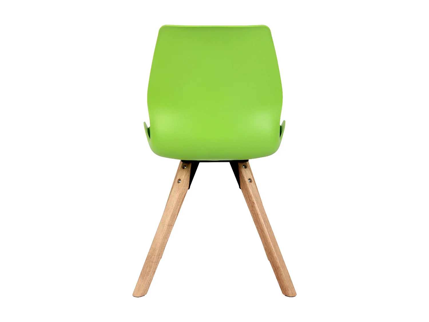 Lot de 4  chaise salle à manger - Plastique - Vert - Luna