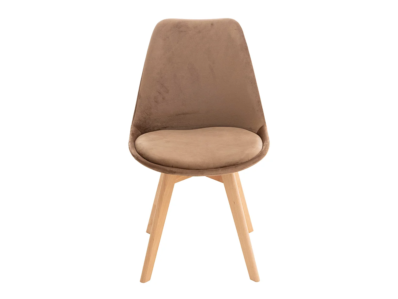 chaise salle à manger - Velours - Marron - Linares